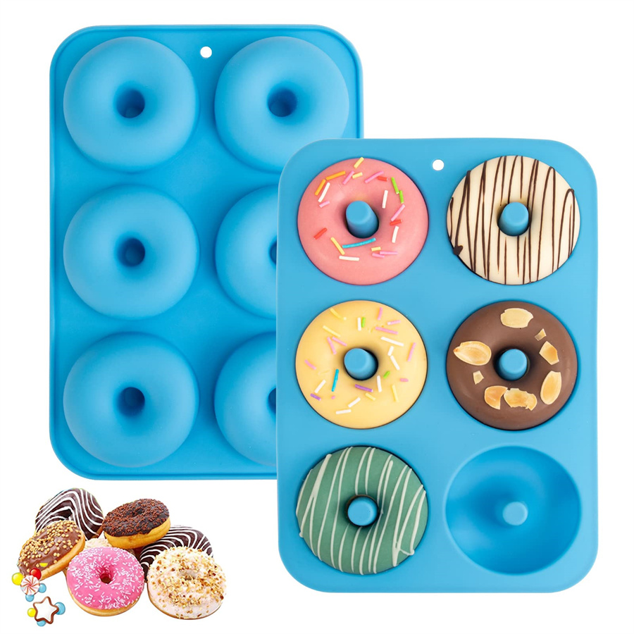Donut Mold Silicone - Heat Resistant Silicone Donut Mold for