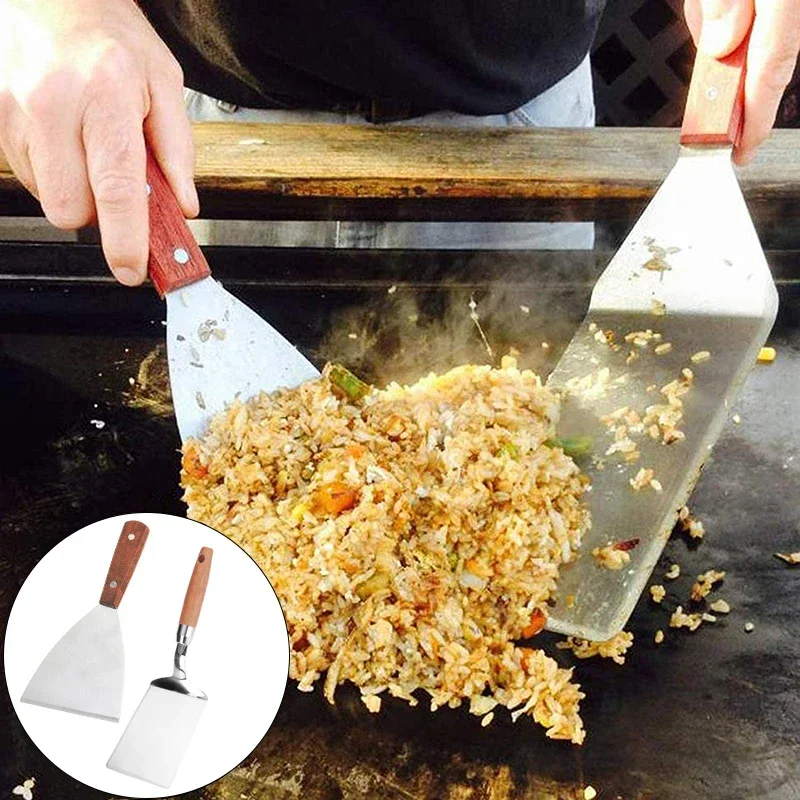 Okonomiyaki Spatula - Stainless Steel Steak Spatula Pancake Scraper