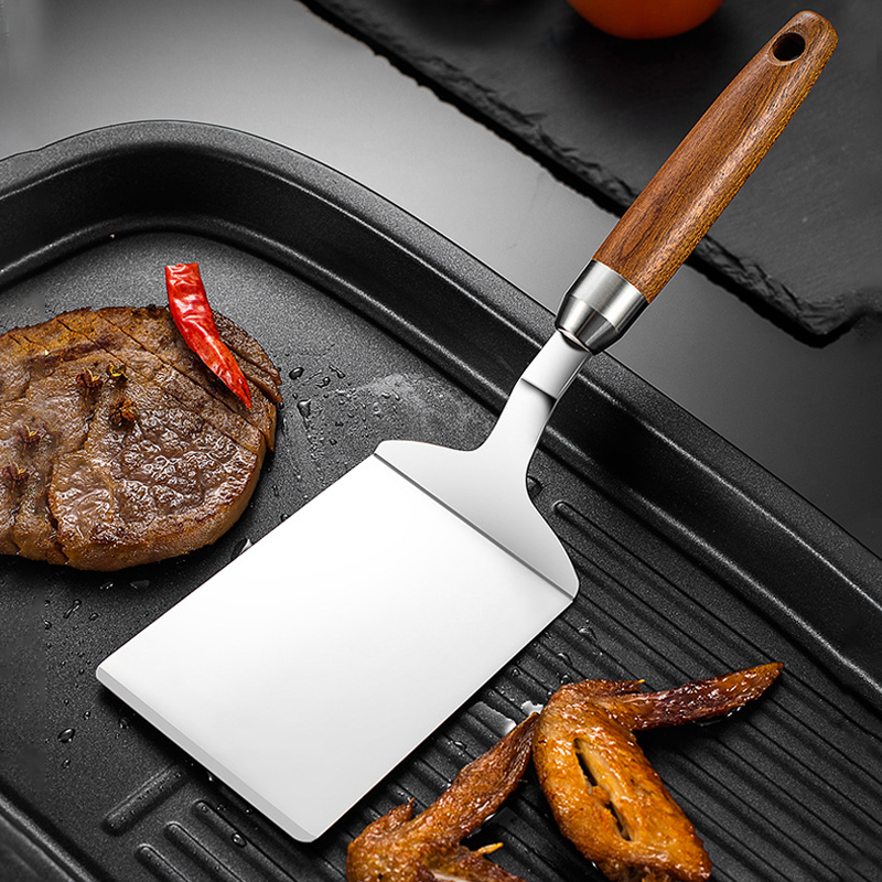Okonomiyaki Spatula - 304 Stainless Steel Steak Spatula Non-stick