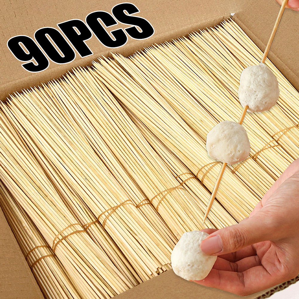 Corn Dog Stick - 90pcs Bamboo Stick Food Grade Bamboo