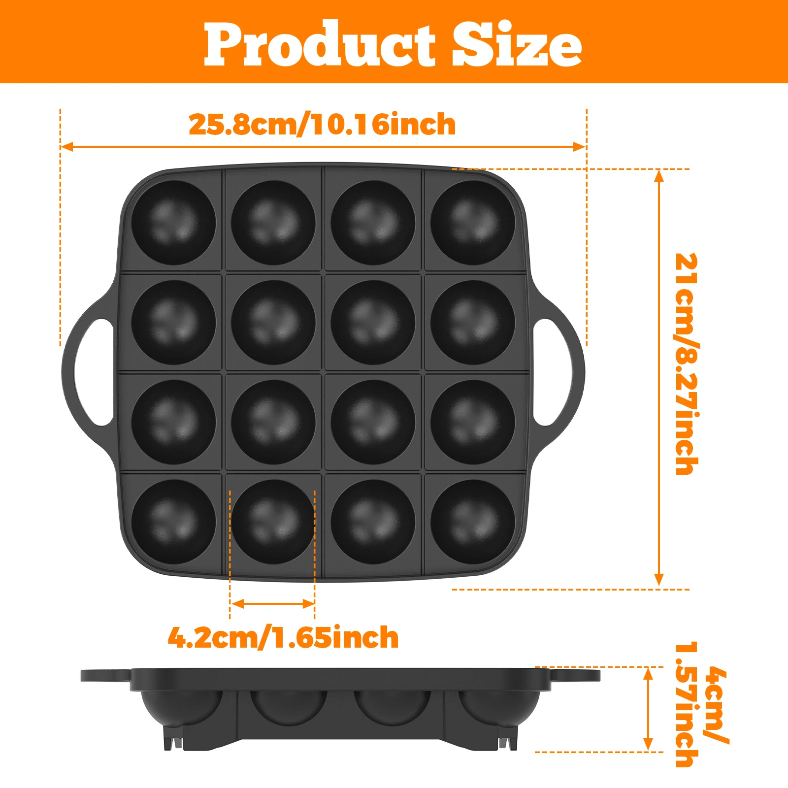 16 Holes Takoyaki Pan Cast Alu - Takoyaki Grill Plate 리뷰 및 가격