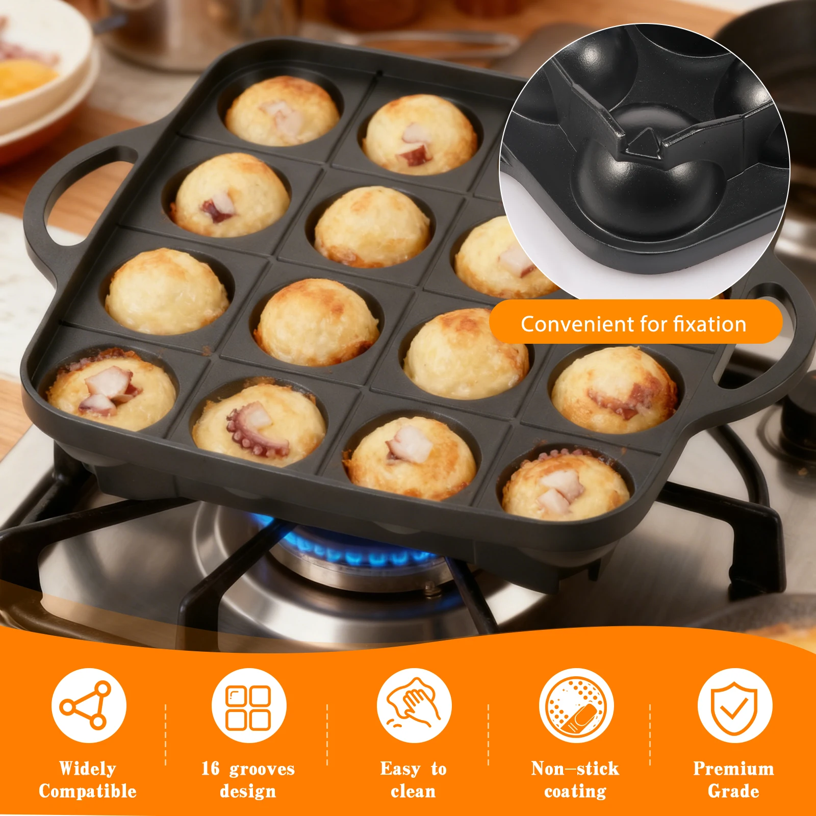 16 Holes Takoyaki Pan Cast Alu - Takoyaki Grill Plate 리뷰 및 가격
