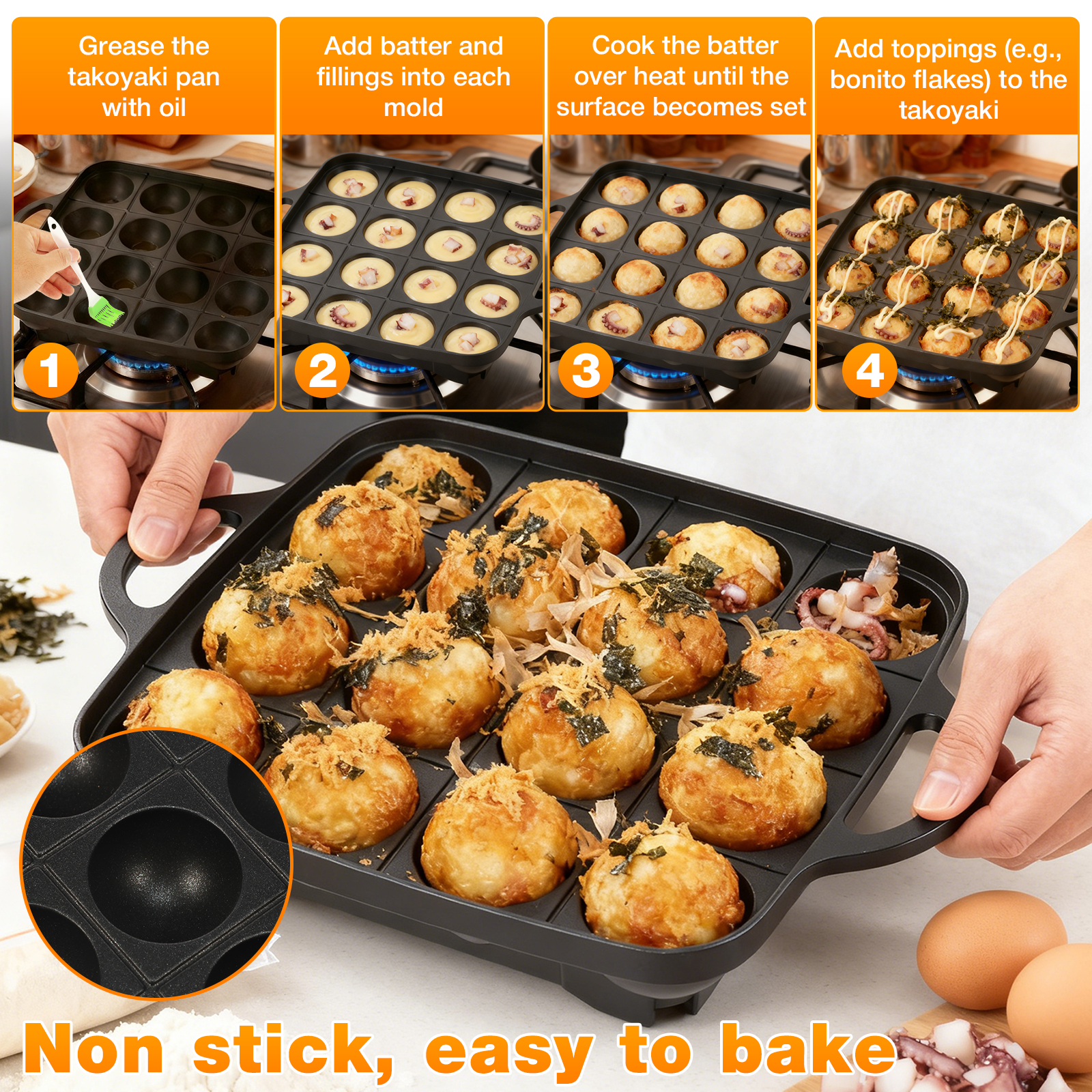 Takoyaki Pan Nonstick Japanese - Takoyaki Grill Plate 리뷰 및 가격