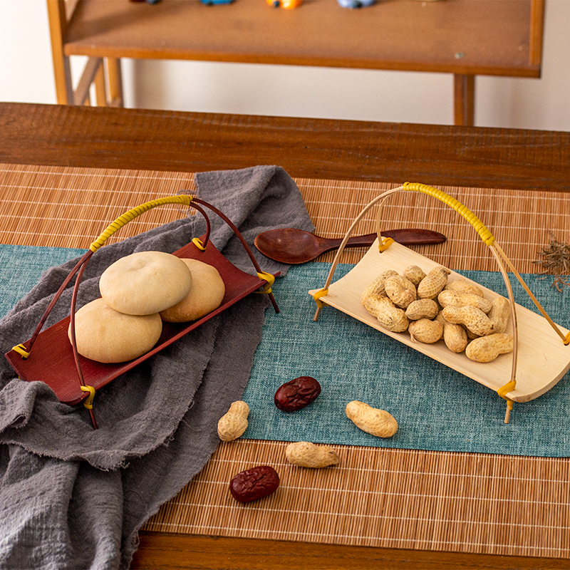Handwoven Bamboo  Tea Tray Wed - Dim Sum Basket 리뷰 및 가격