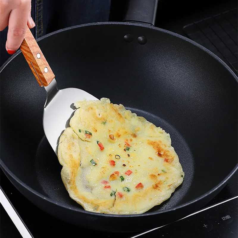 Stainless Steel Wooden Handle  - Okonomiyaki Spatula 리뷰 및 가격
