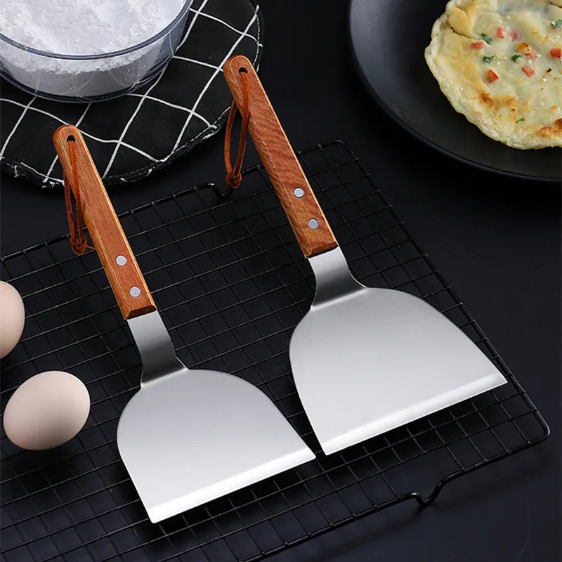 Stainless Steel Wooden Handle  - Okonomiyaki Spatula 리뷰 및 가격