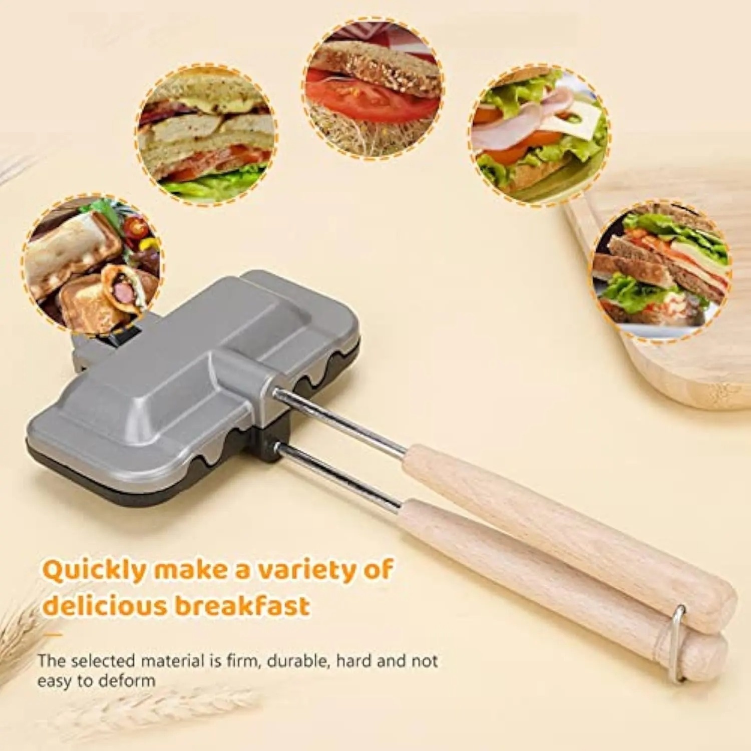 Breakfast Sandwich Maker, 4w1h - Hot Dog Press 리뷰 및 가격