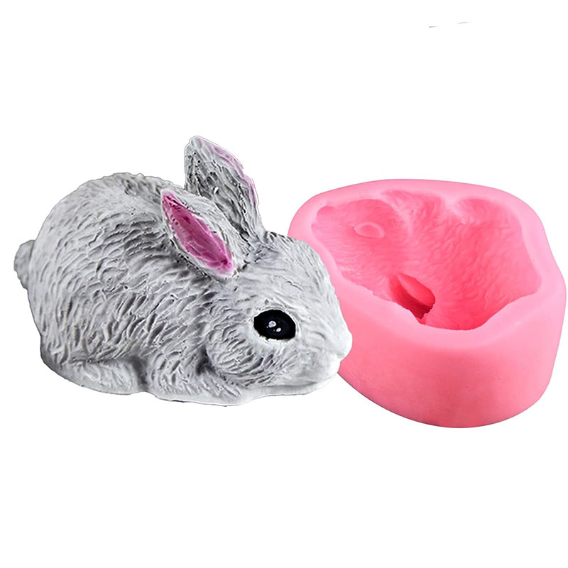 3D Rabbit Silicone Soap Mold E - Bunny Cake Mold 리뷰 및 가격