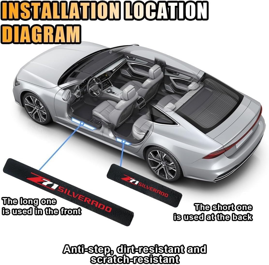 Car Door Sill Plate Guard Stic - Crepe Pan Carbon 리뷰 및 가격