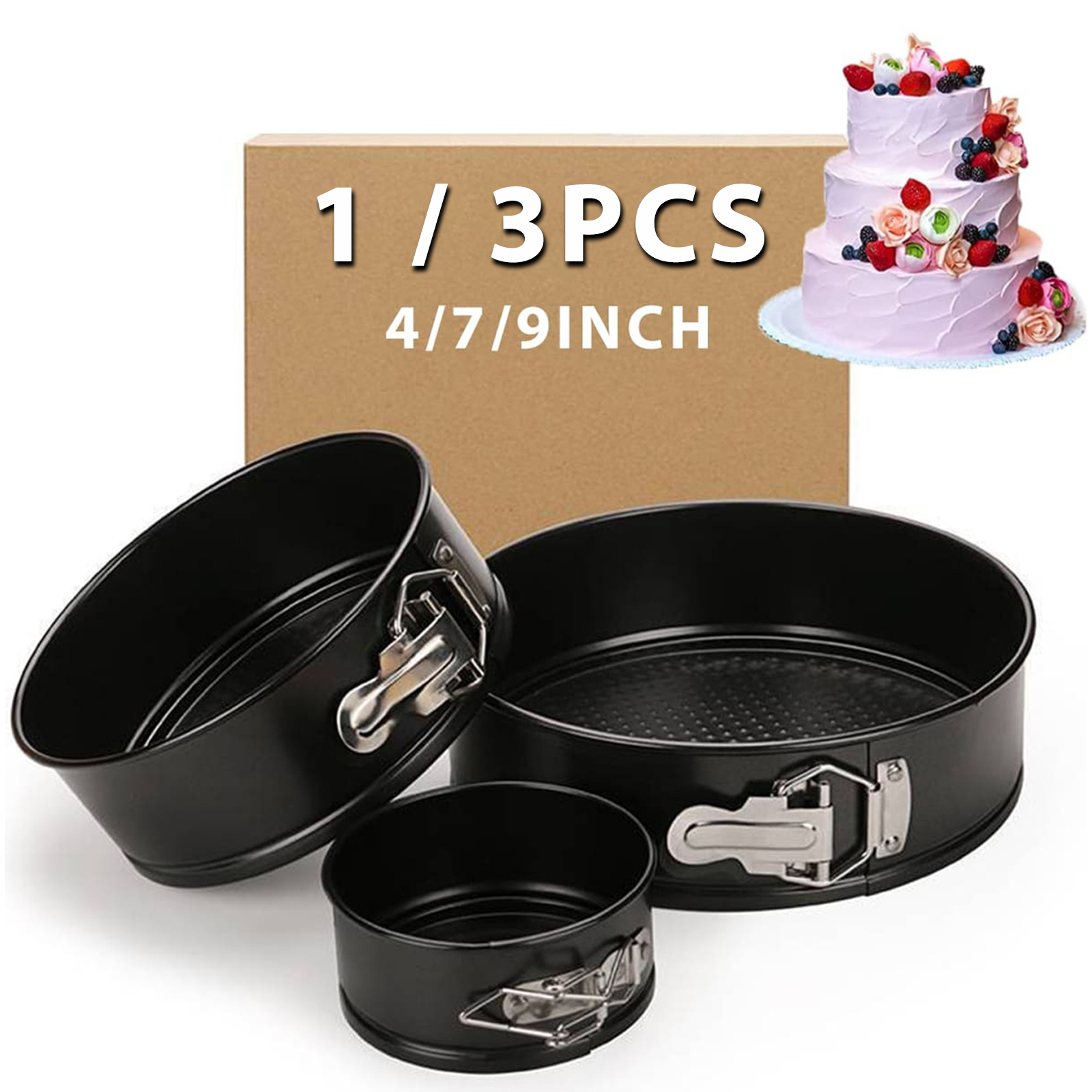 1PC, 3PCS Cake Pan Set, Round  - Egg Waffle Pan 리뷰 및 가격
