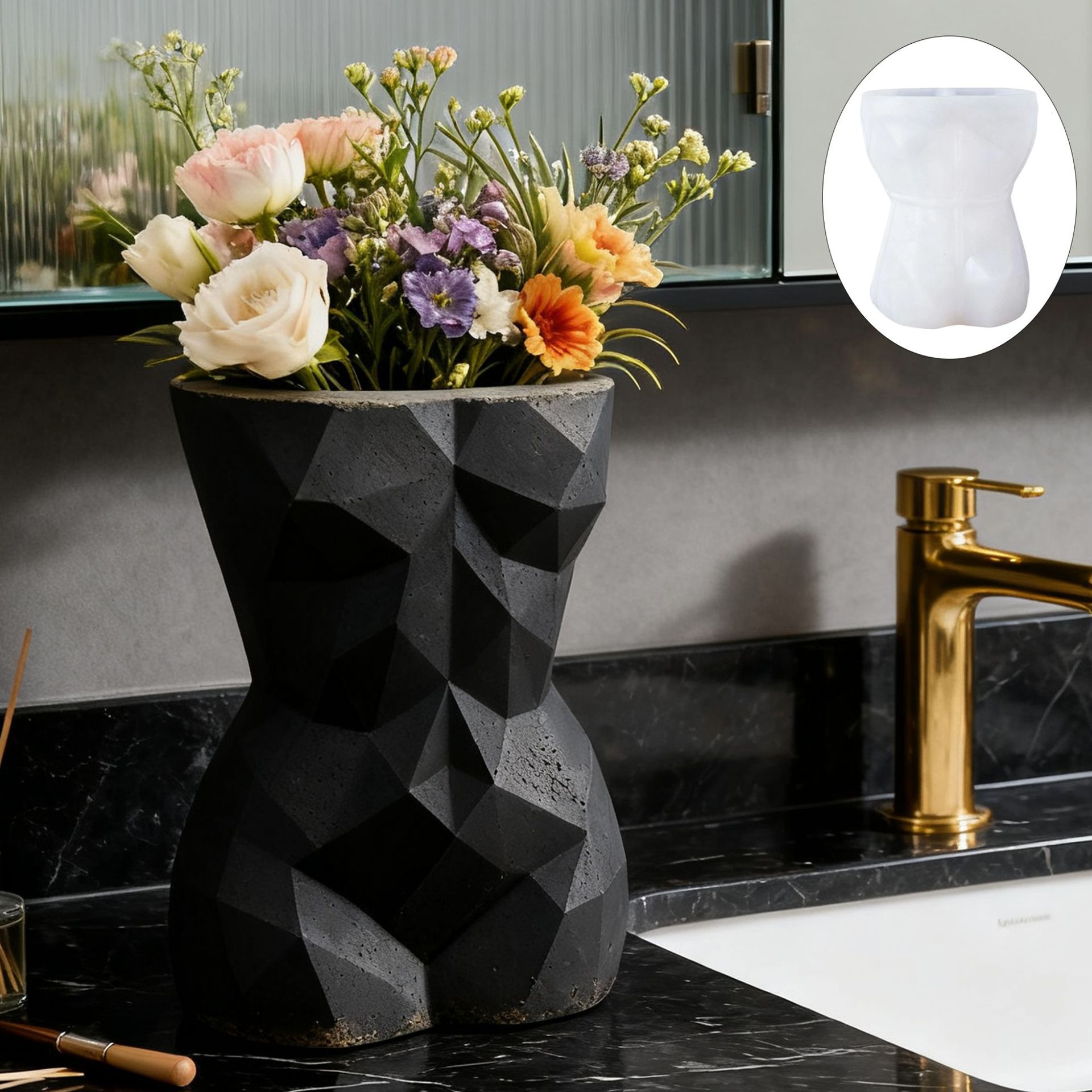 3D Geometric Female Body Flowe - Potsticker Mold 리뷰 및 가격
