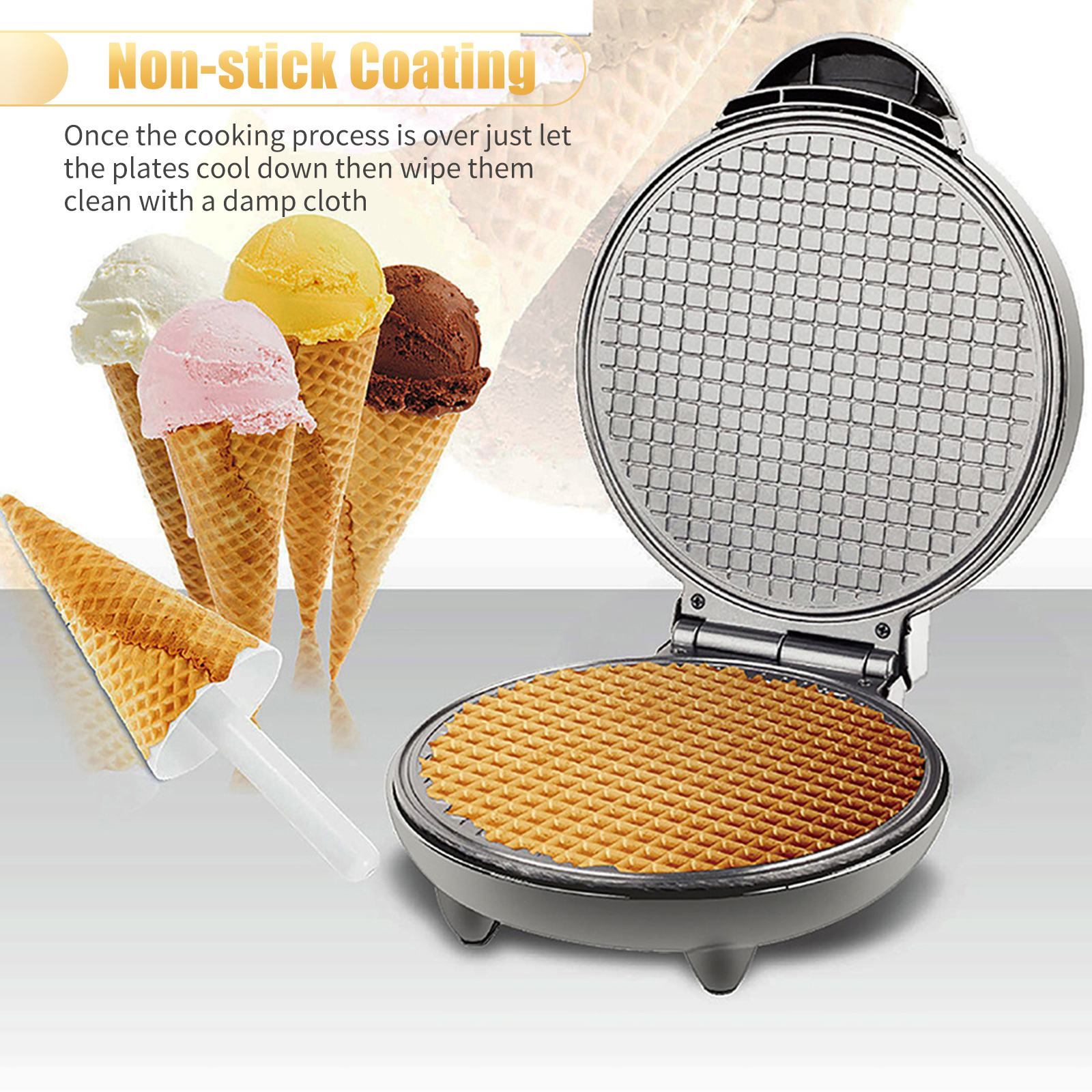 1200W Waffle Maker Nonstick Ba - Waffle Cone Maker 리뷰 및 가격