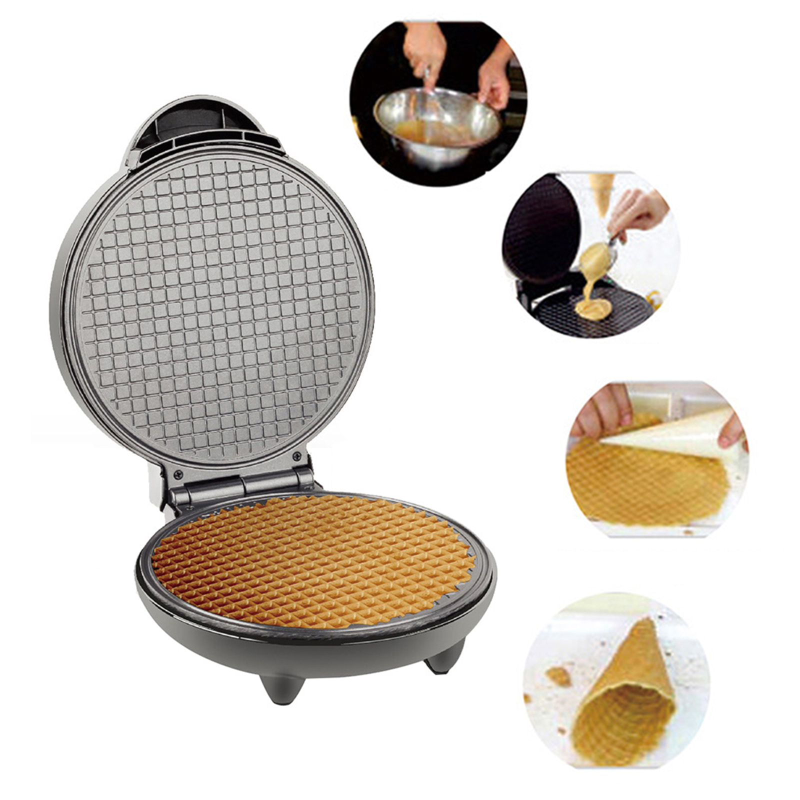 1200W Waffle Maker Nonstick Ba - Waffle Cone Maker 리뷰 및 가격