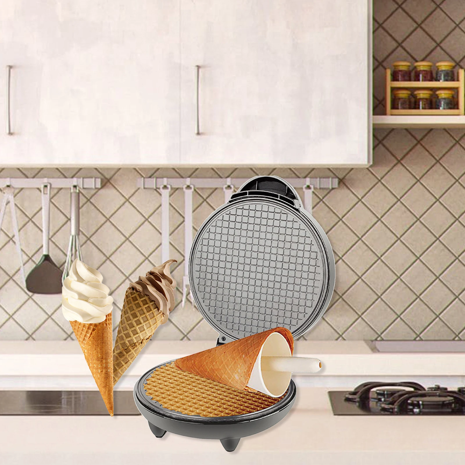 1200W Waffle Maker Nonstick Ba - Waffle Cone Maker 리뷰 및 가격
