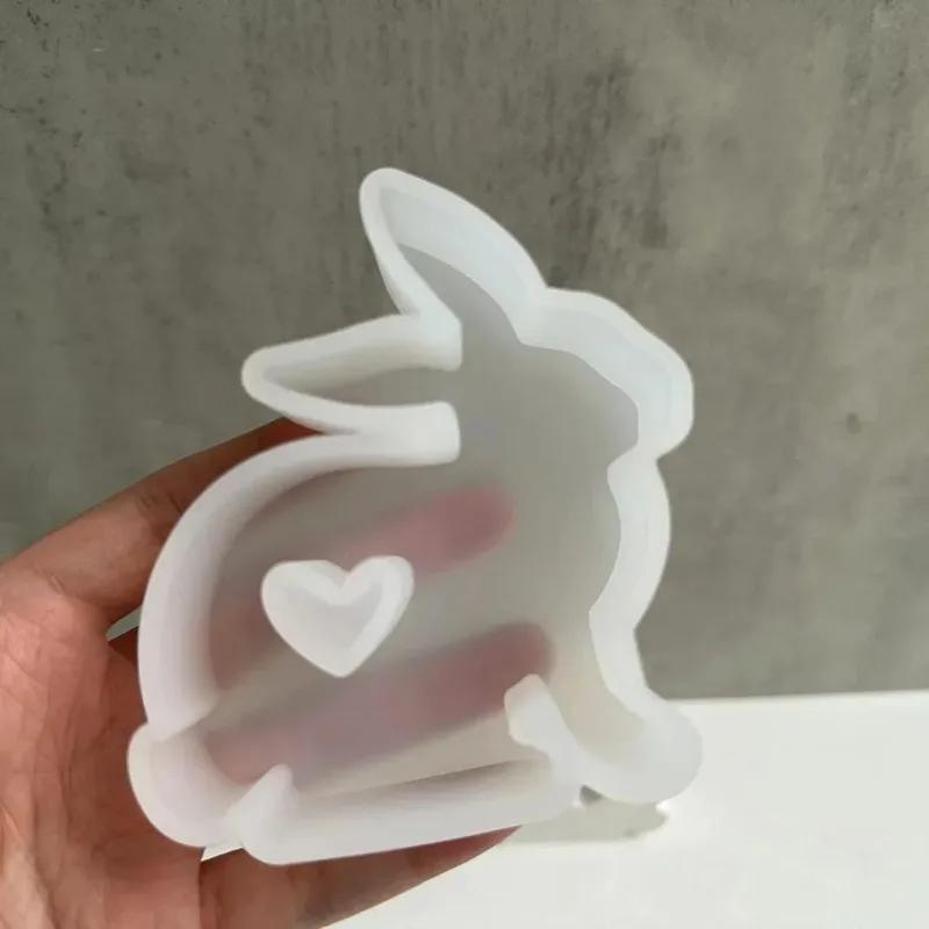 1Pcs Heart Shaped Bunny Silico - Bunny Cake Mold 리뷰 및 가격