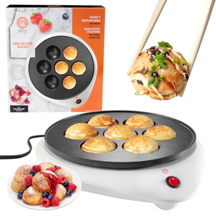 MasterChef Electric Ebelskiver - Takoyaki Grill Plate 리뷰 및 가격