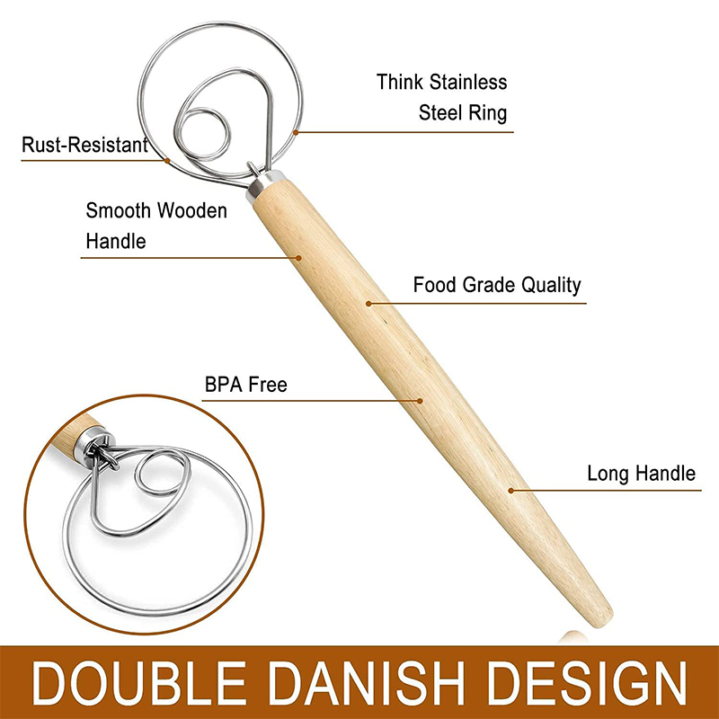 Large Hand Danish Dough Whisk  - Danish Pancake Pan 리뷰 및 가격