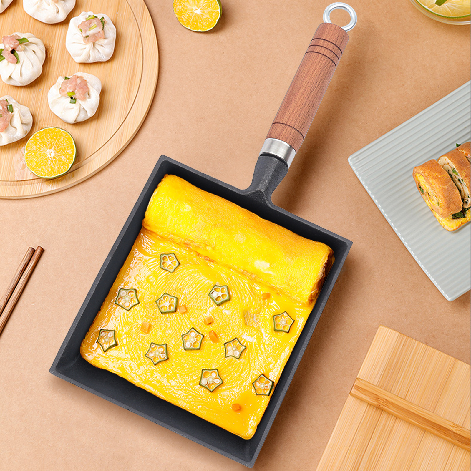 1PCS Egg Fry Pan Square Cast I - Cast Iron Corn 리뷰 및 가격