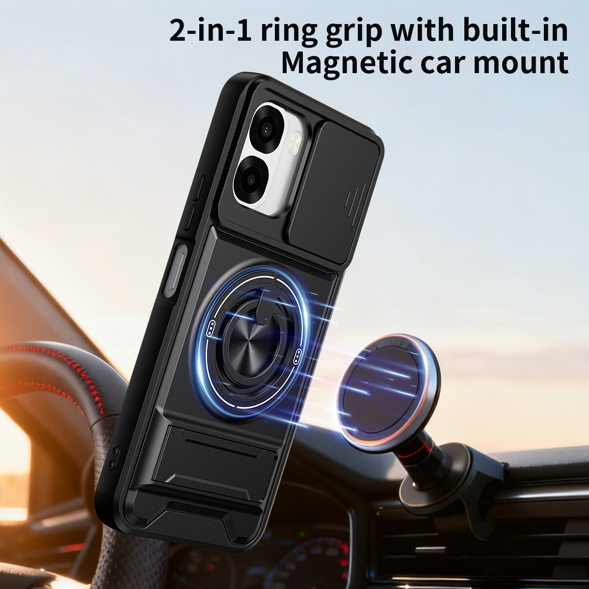 Armor Phone Case For Oppo A6x  - Taco Stand Holder 리뷰 및 가격