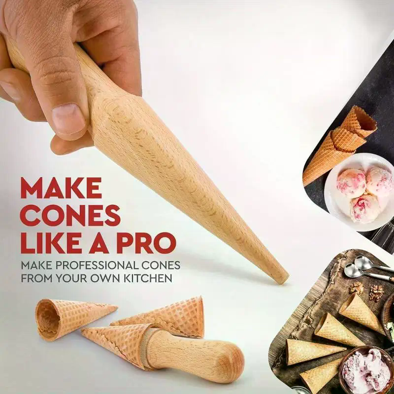 1pc, Wooden Ice Cream Cone Mol - Waffle Cone Maker 리뷰 및 가격