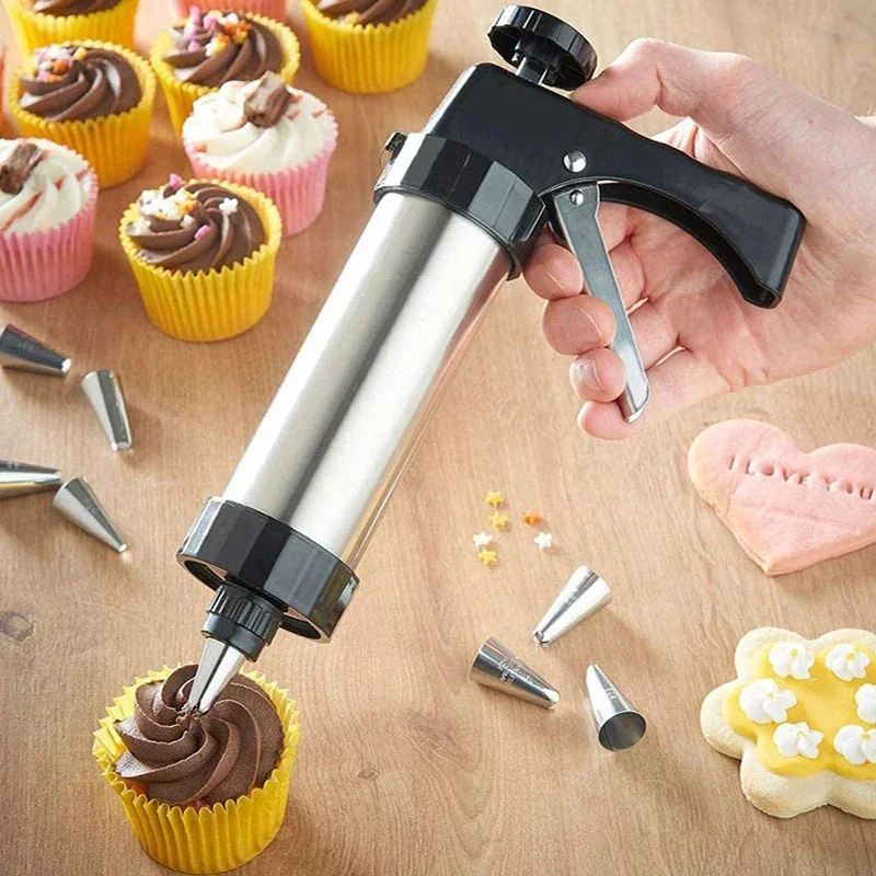 Cookie Press Gun Kit Stainless - Churros Maker Gun 리뷰 및 가격