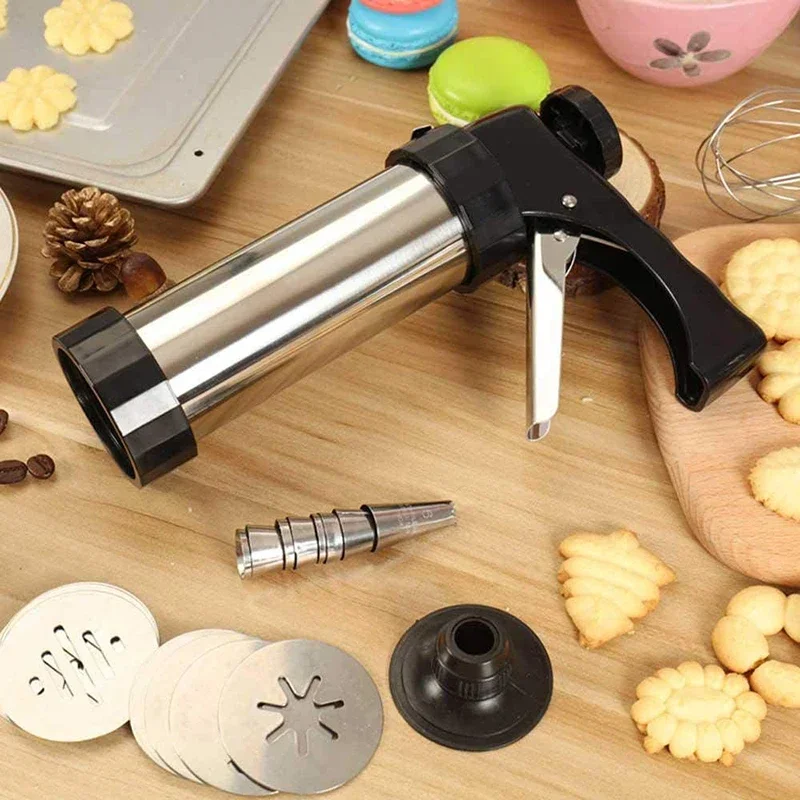 Cookie Press Gun Kit Stainless - Churros Maker Gun 리뷰 및 가격