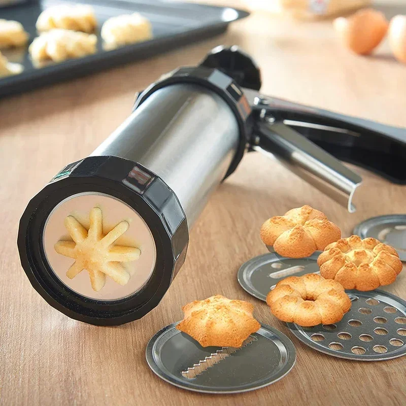 Cookie Press Gun Kit Stainless - Churros Maker Gun 리뷰 및 가격