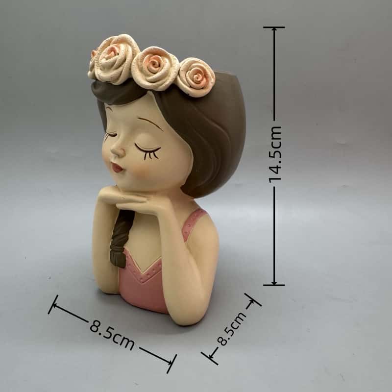 Cute girl flower pot silicone  - Potsticker Mold 리뷰 및 가격