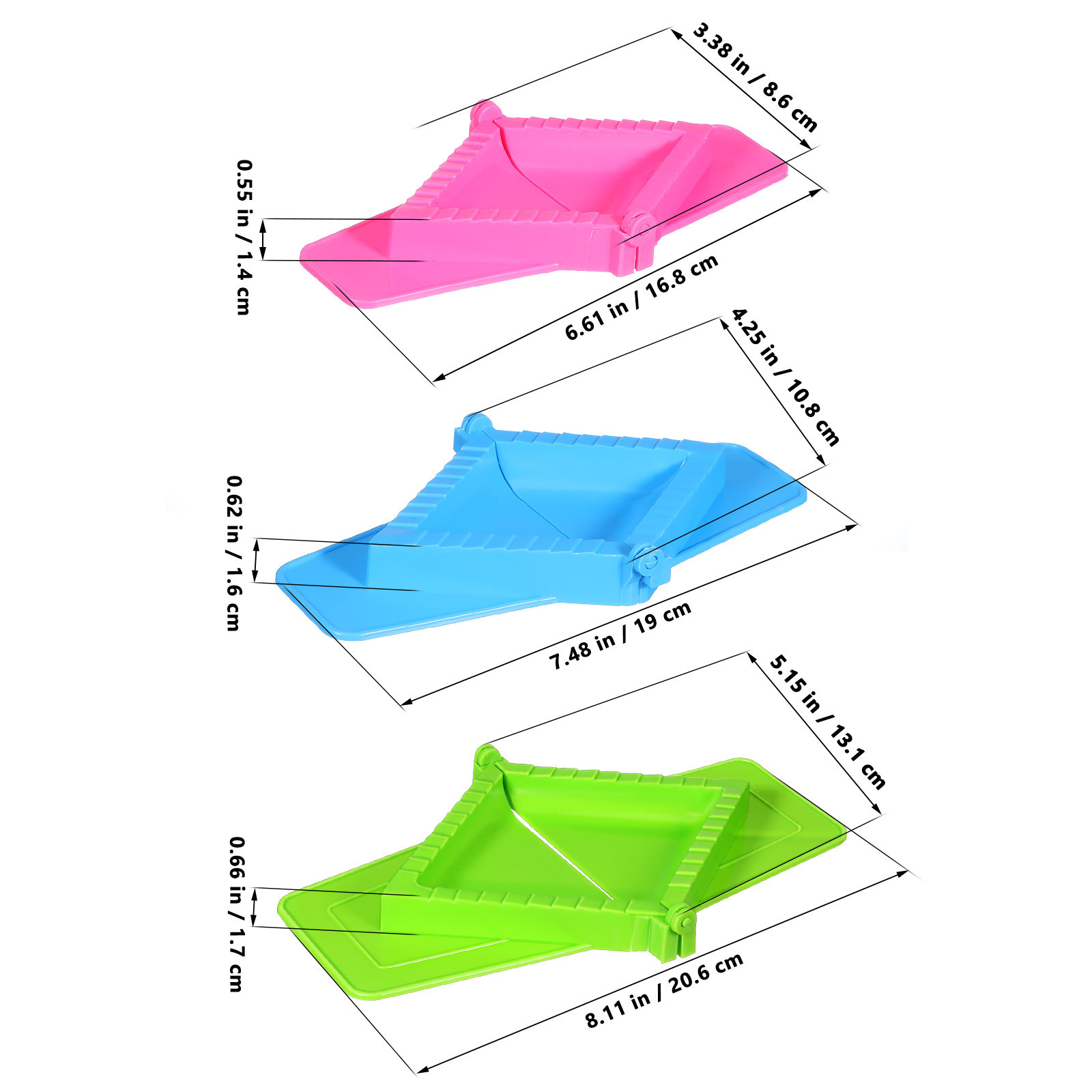 3Pcs Lightweight Square Dumpli - Dumpling Press Set 리뷰 및 가격