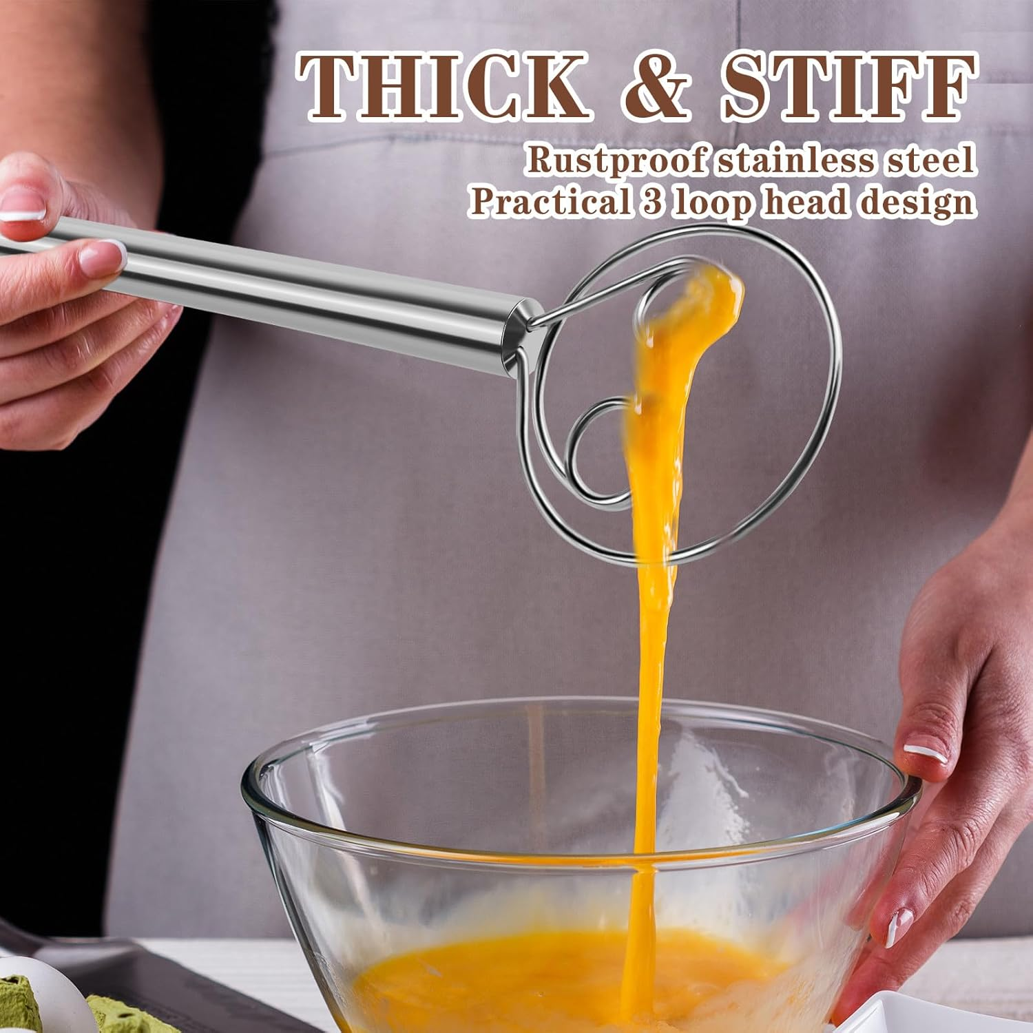 Danish Dough Whisk - Stainless - Danish Pancake Pan 리뷰 및 가격