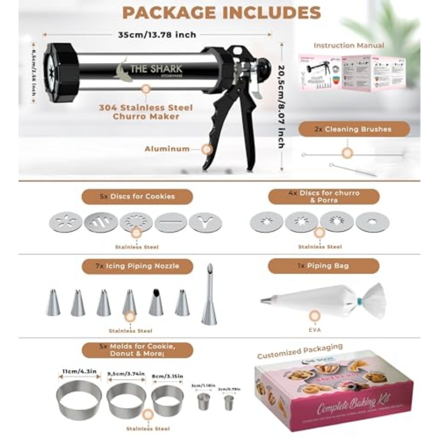 Churro Maker Machine and Sprit - Churros Maker Gun 리뷰 및 가격