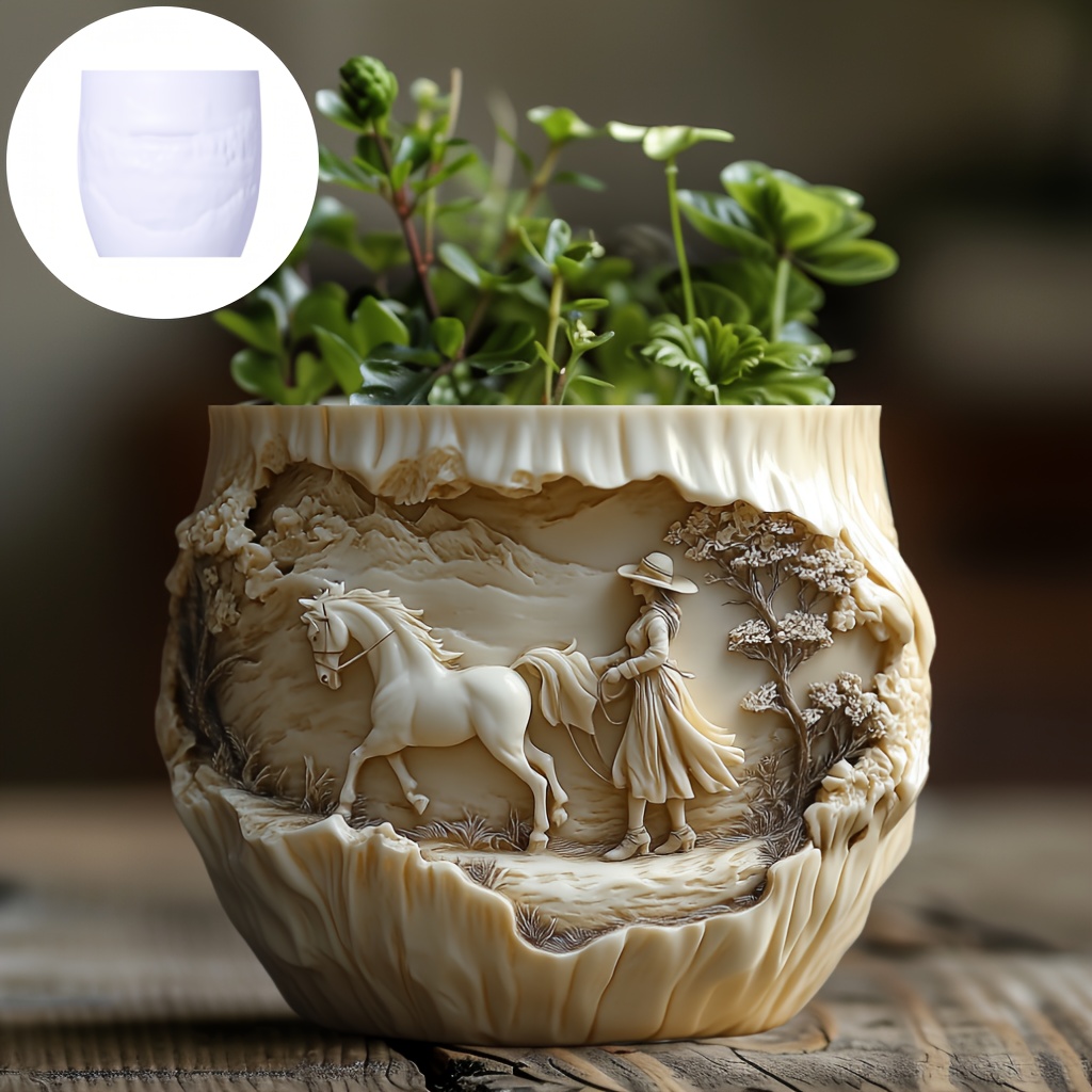 Beauty holding horse relief su - Potsticker Mold 리뷰 및 가격