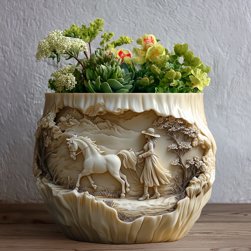 Beauty holding horse relief su - Potsticker Mold 리뷰 및 가격