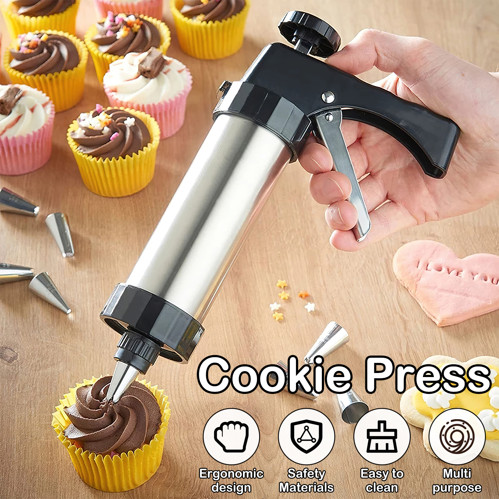 Christmas Cookie Press Gun and - Churros Maker Gun 리뷰 및 가격