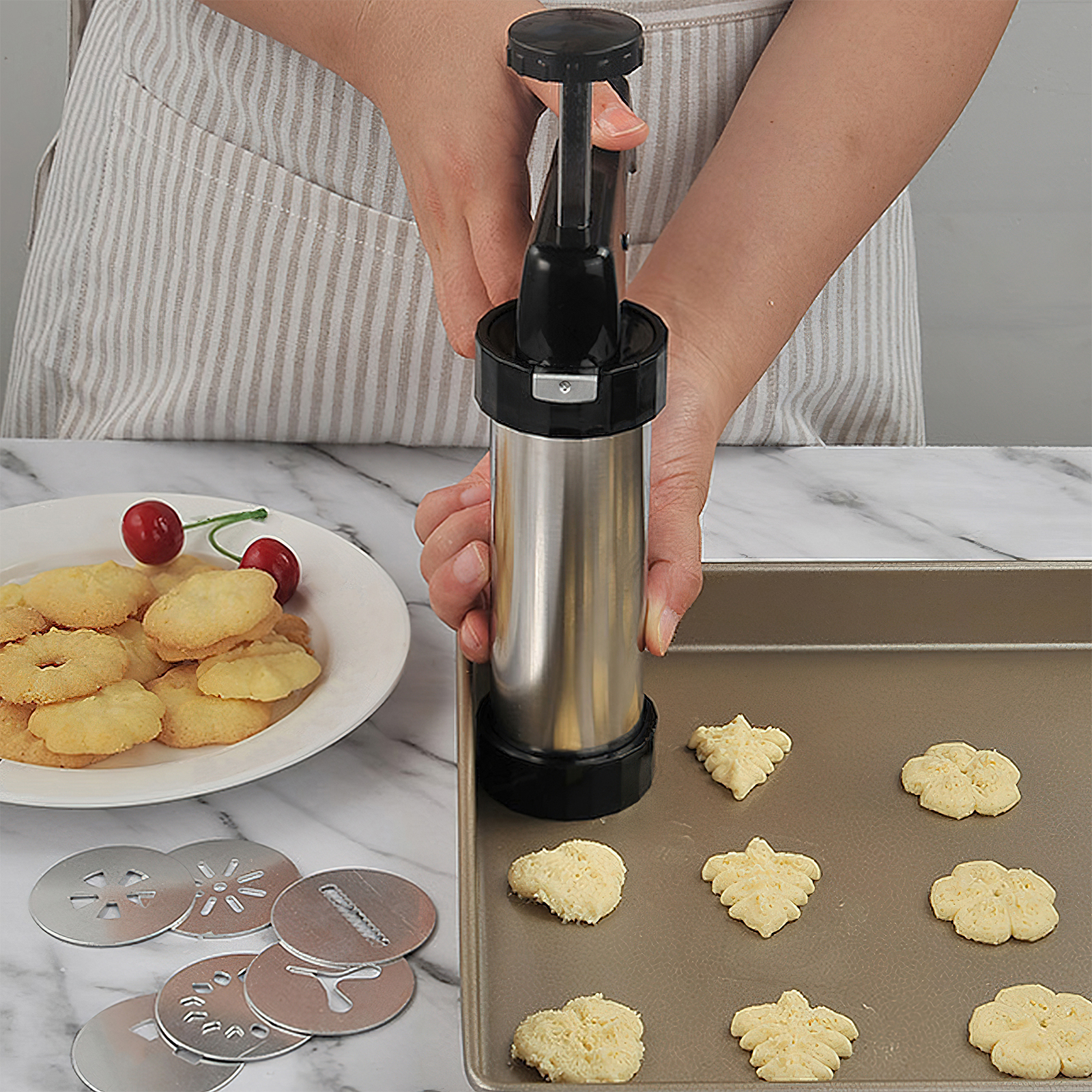 Christmas Cookie Press Gun and - Churros Maker Gun 리뷰 및 가격