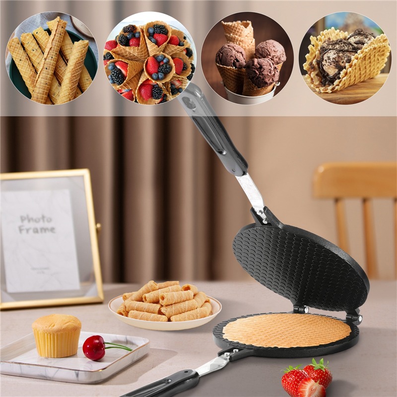 22cm Non-Stick Egg Roll Waffle - Waffle Cone Maker 리뷰 및 가격
