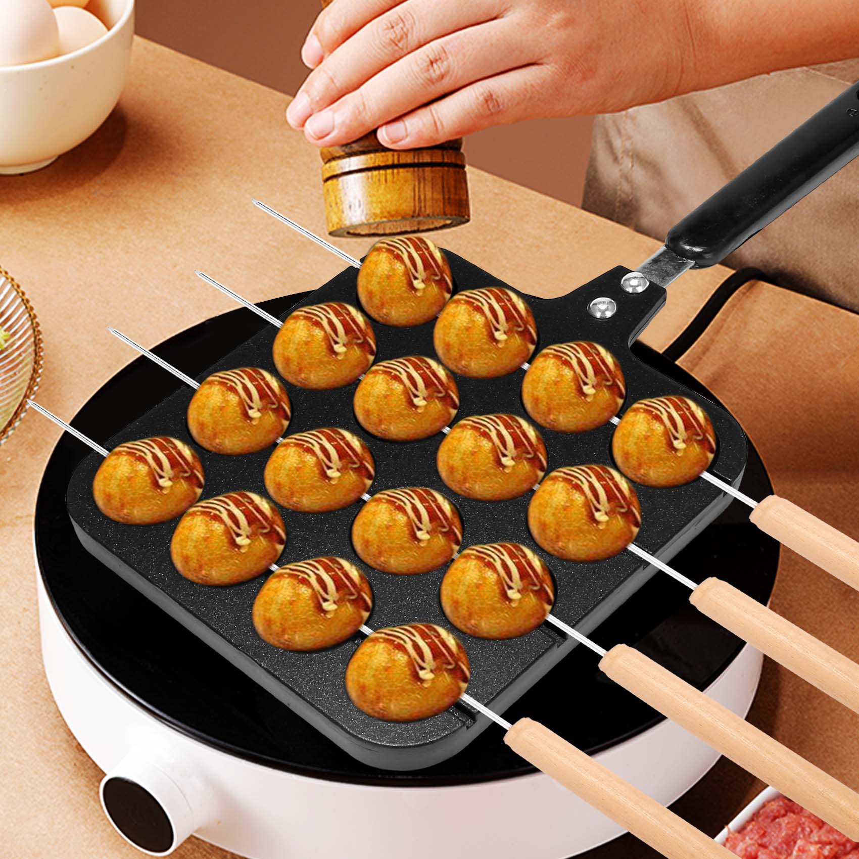 F-T 16 Holes Aluminum Takoyaki - Takoyaki Grill Plate 리뷰 및 가격