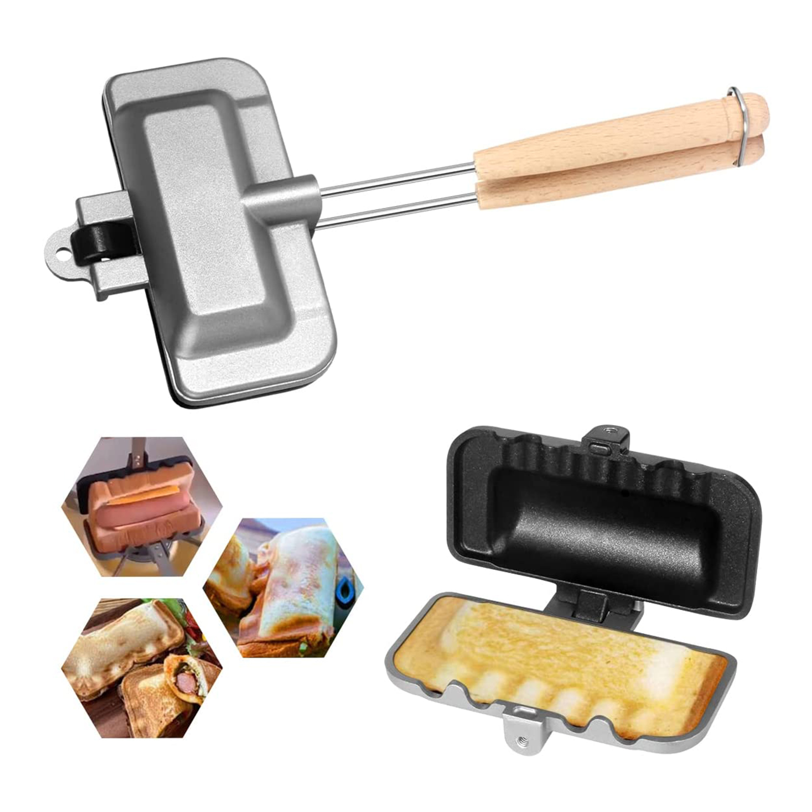 Double-Sided Sandwich Pan Non  - Hot Dog Press 리뷰 및 가격