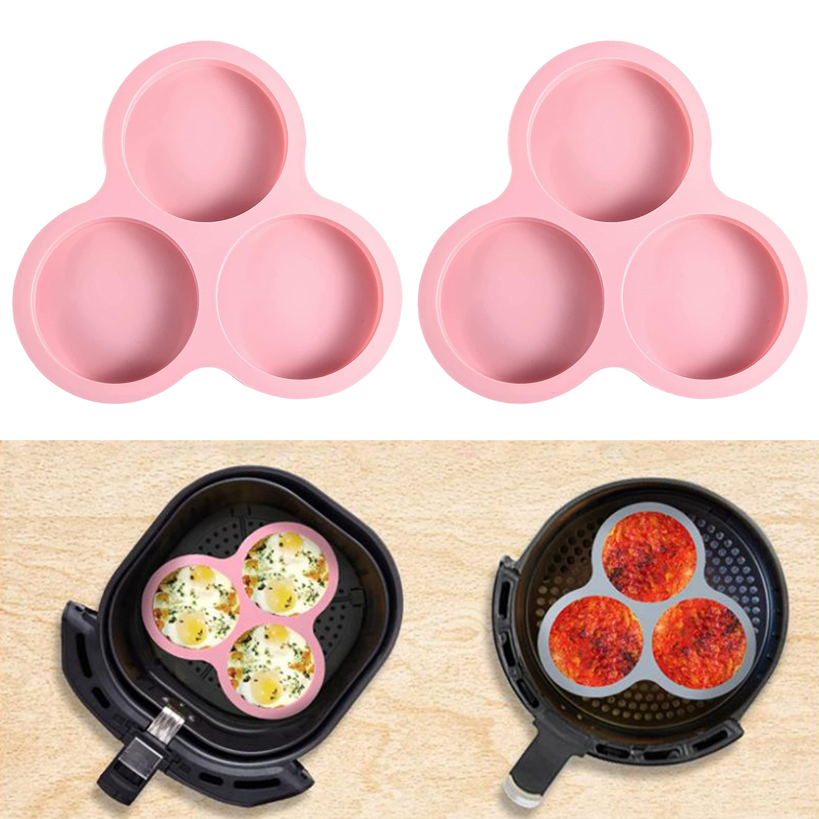 1/2pcs Silicone Air Fryer Egg  - Egg Waffle Pan 리뷰 및 가격