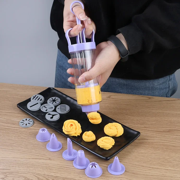 DIY Manual Cookie Press Maker  - Churros Maker Gun 리뷰 및 가격