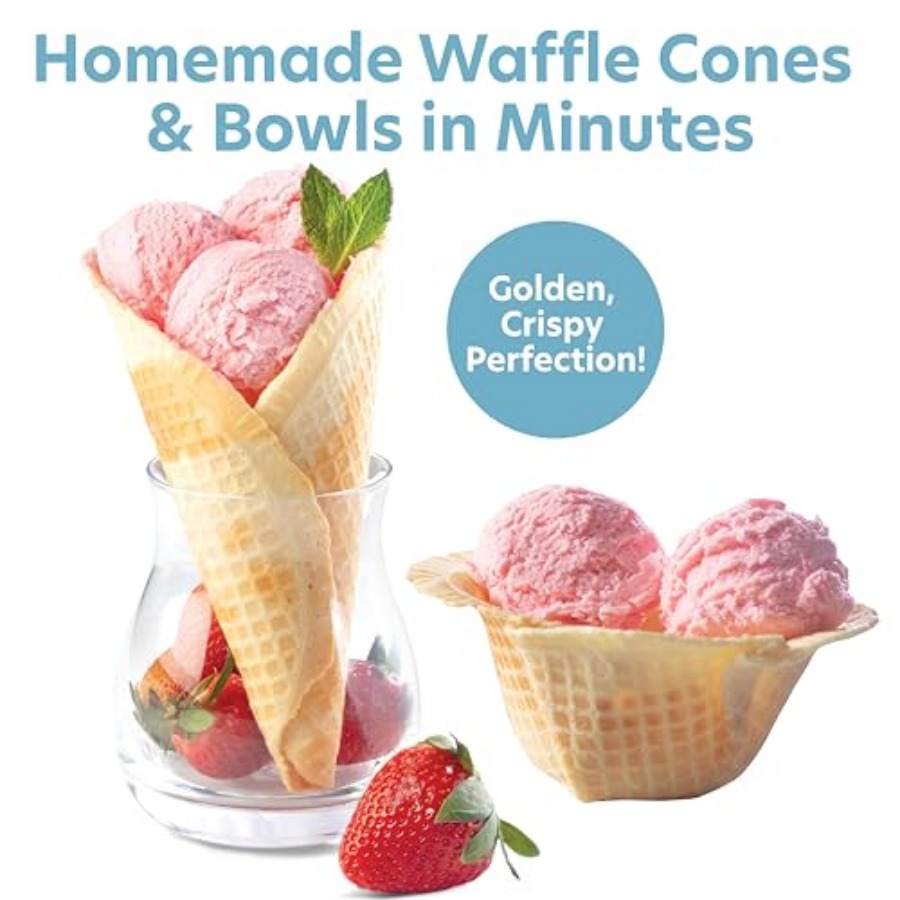 Waffle Cone and Ice Cream Bowl - Waffle Cone Maker 리뷰 및 가격