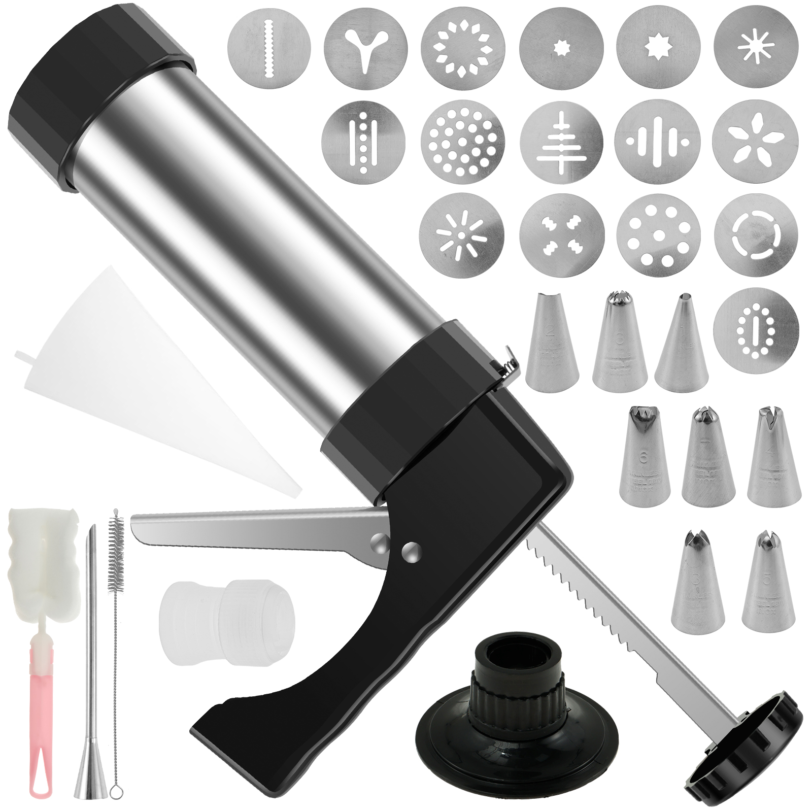 Cookie Press Gun Tips Set Stai - Churros Maker Gun 리뷰 및 가격