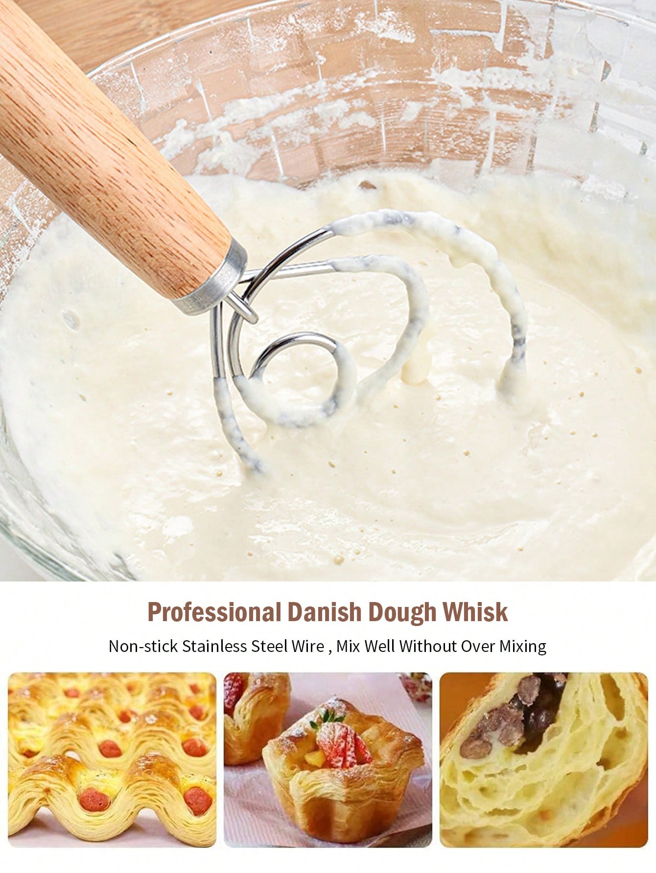 Danish Dough Whisk Stainless S - Danish Pancake Pan 리뷰 및 가격