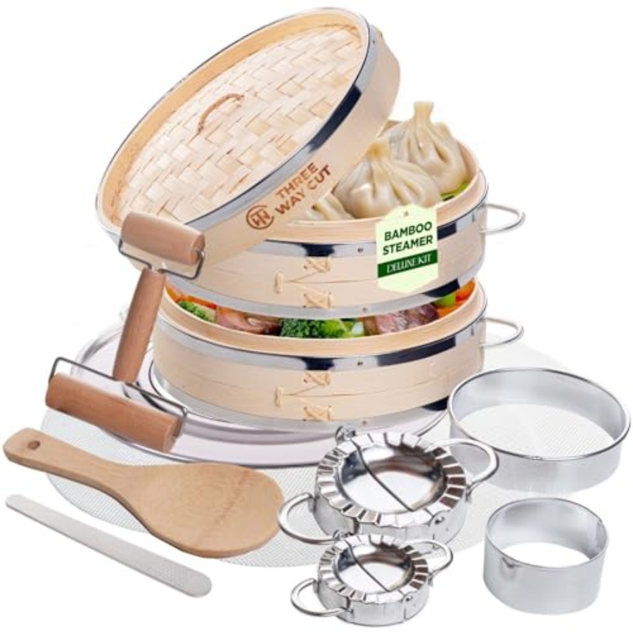 2-tier 10 Bamboo Steamer with  - Bao Steamer Bamboo 리뷰 및 가격