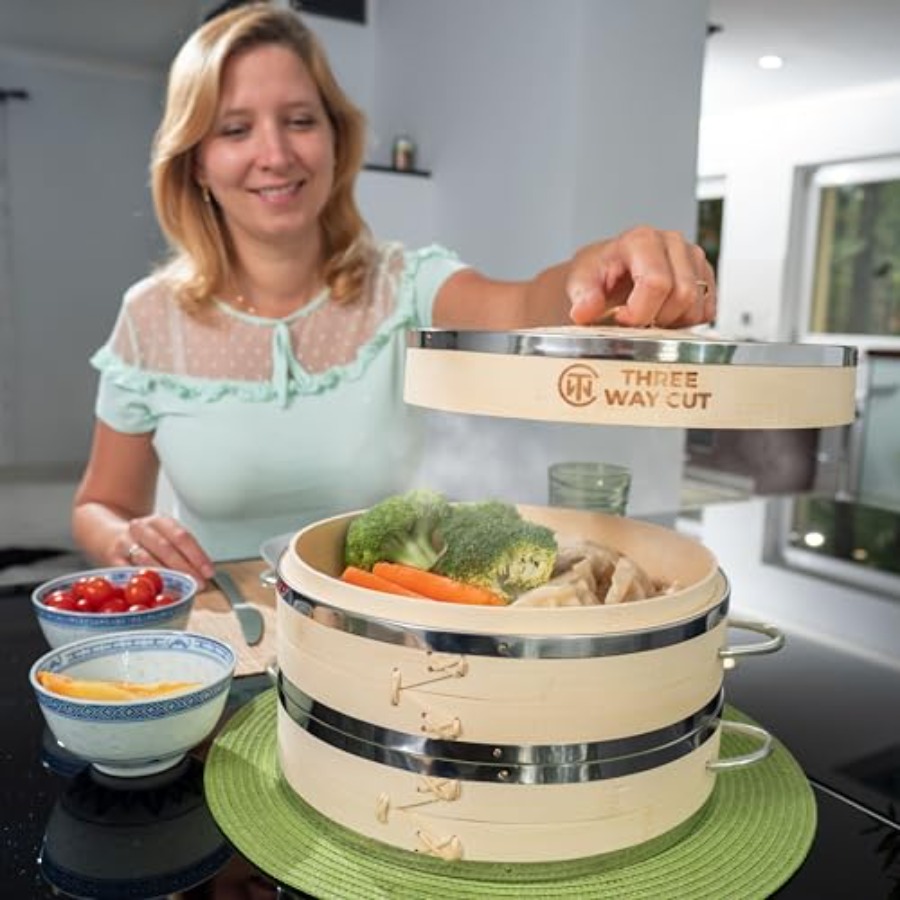 2-tier 10 Bamboo Steamer with  - Bao Steamer Bamboo 리뷰 및 가격