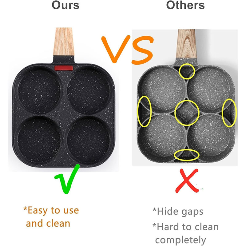 Deepened Egg Frying Pan with L - Mini Pancake Griddle 리뷰 및 가격