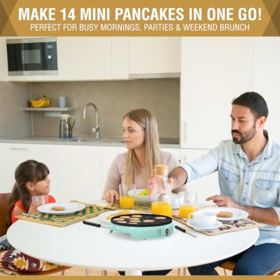 Mini Pancake Maker 14-Hole Ele - Mini Pancake Griddle 리뷰 및 가격