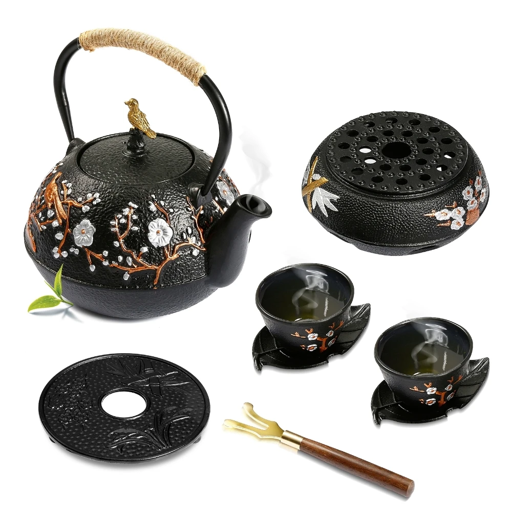 Cast Iron Teapot Set with Alco - Cast Iron Corn 리뷰 및 가격