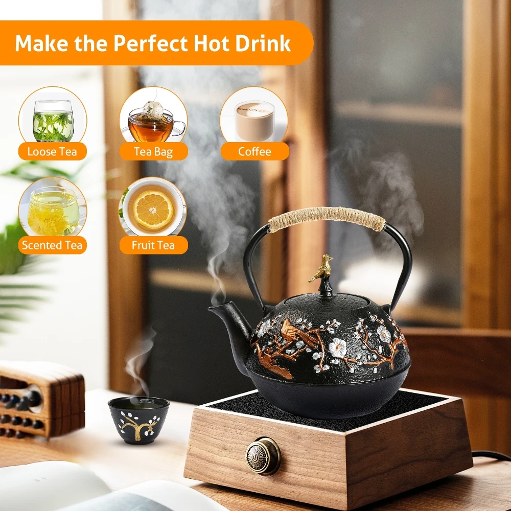 Cast Iron Teapot Set with Alco - Cast Iron Corn 리뷰 및 가격