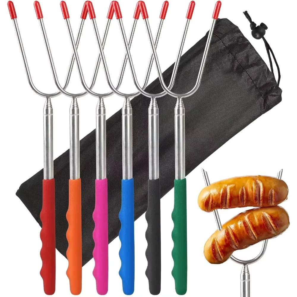 5/6/10pcs Telescopic BBQ Forks - Hot Dog Press 리뷰 및 가격